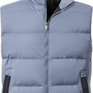 Neecan Men's Light Blue Padded Puffer Lightweight Vest Medium